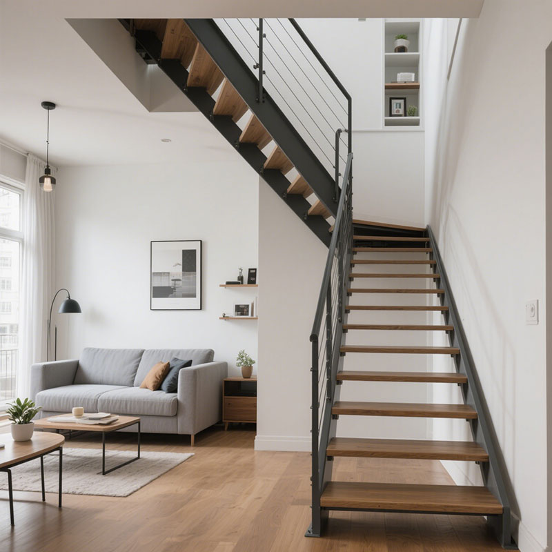 ?鋼結構家用樓梯：以藝術為骨，用匠心重塑家居美學新高度?