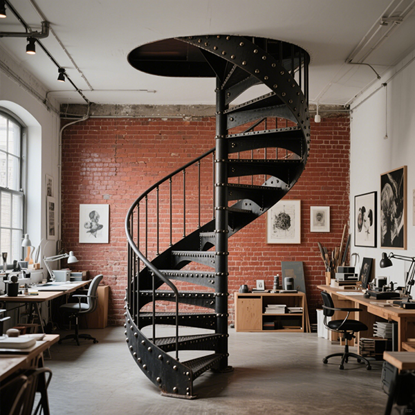 鐵藝旋轉樓梯：老房煥新的“氛圍神器”，讓你的家美得像電影場景！