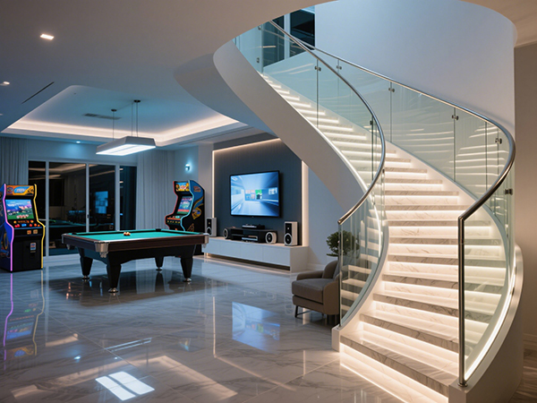 別墅樓梯定制：大尺寸與異形設計的實用美學