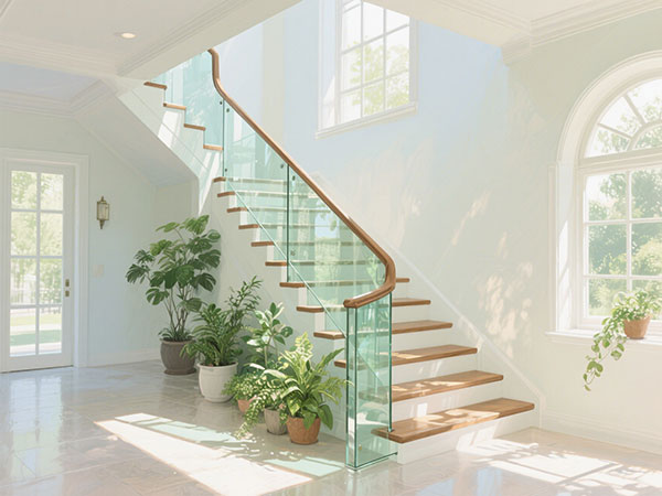 玻璃樓梯欄桿
